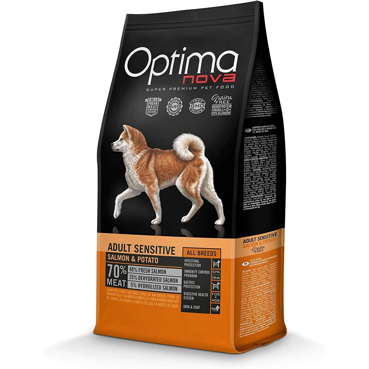 Optima nova adult sensitive 12 kg.