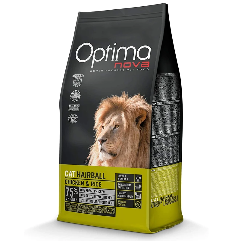 Optima nova cat hairball 2 kg.