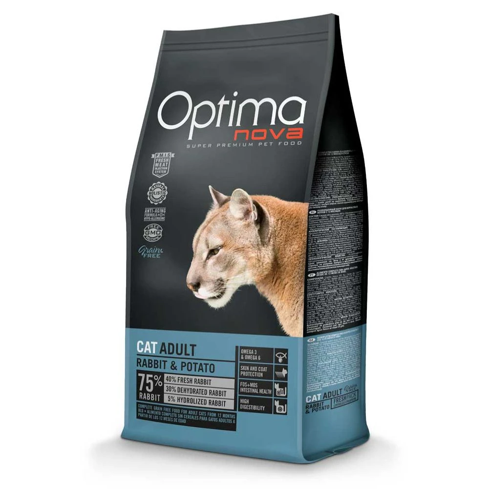 Optima nova cat adult rabbit patata 6 kg