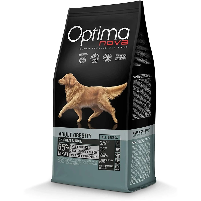 Optima nova obesity pollo arroz 2 kg.