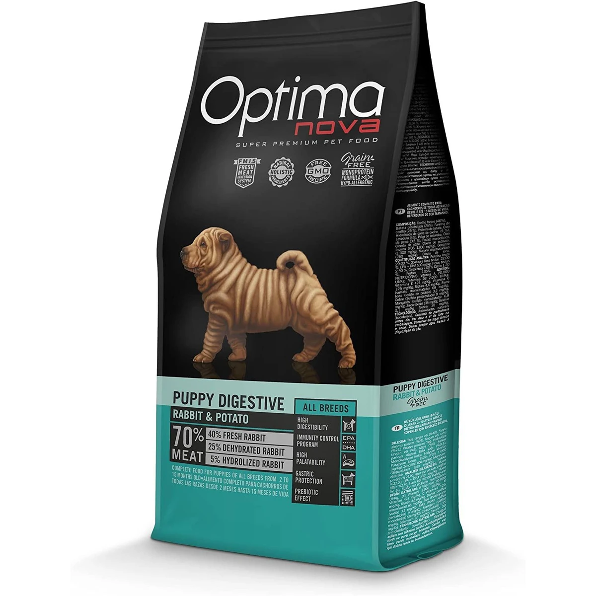 Optima nova puppy digestive 12 kg.