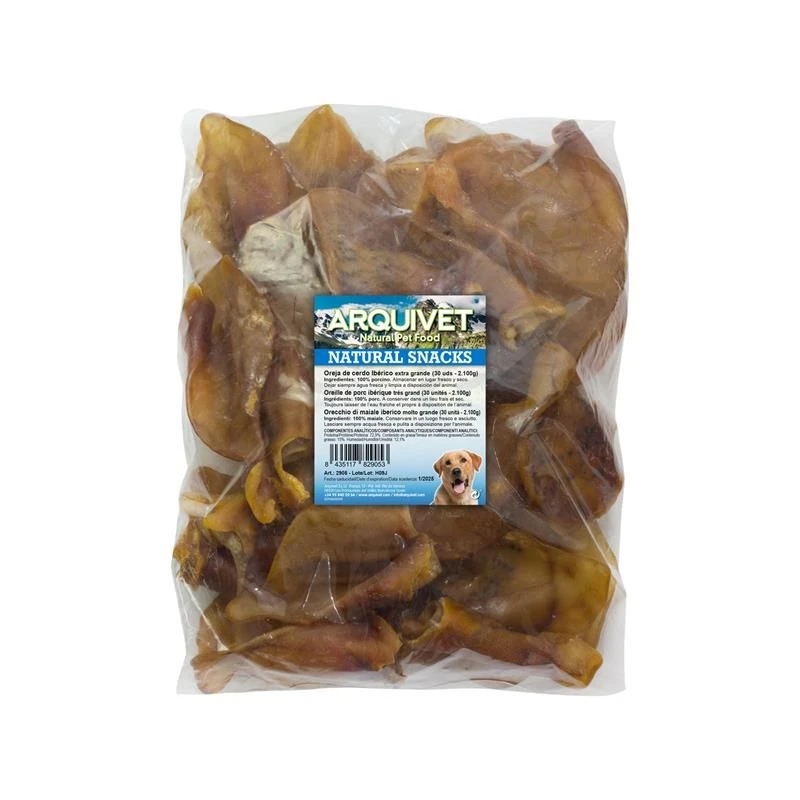 Orejas de cerdo iberico x-large +60gr. bolsa 30 uds.