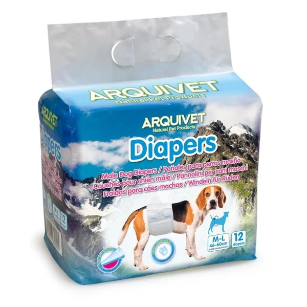 Pañal para macho s/m (30-46 cms.)12 uds./caja