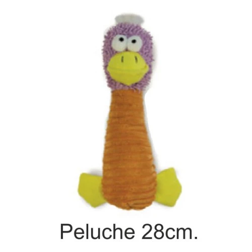 Pato peluche naranja 27cm.