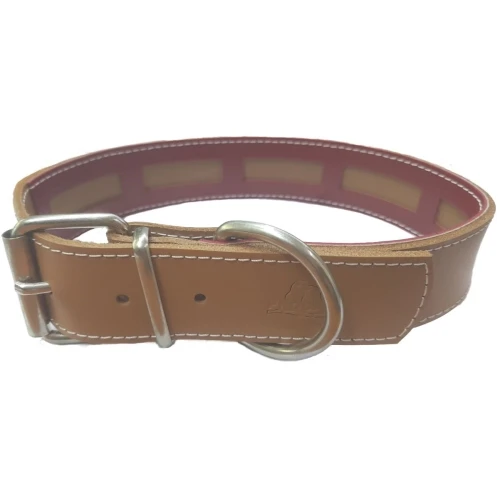 Collar cuero protec natural 40x3cm