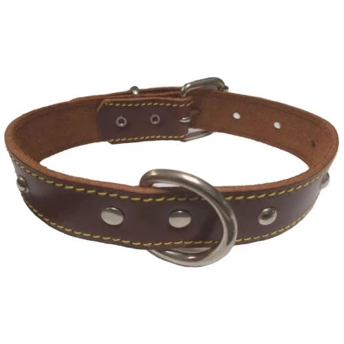 Collar cuero woka 40x3cm tachuelas