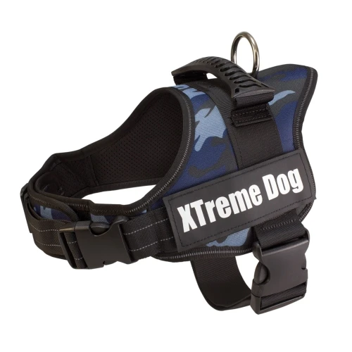 Arnes xtreme dog camo azul L 70-95cm
